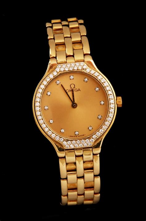 omega de ville ladies gold watch|omega deville ladies quartz watch.